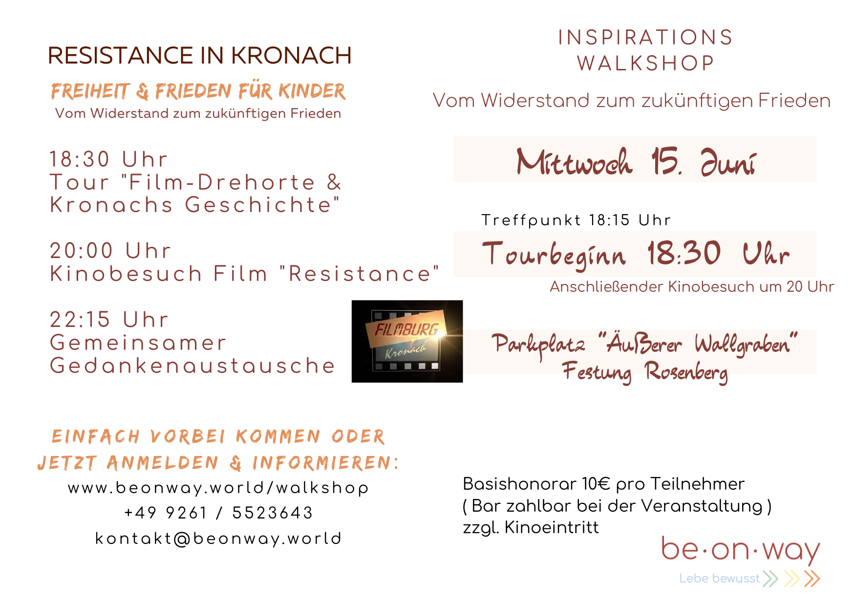 Resistance in Kronach - be on way Walkshop Resistance in Kronach - be on way Walkshop