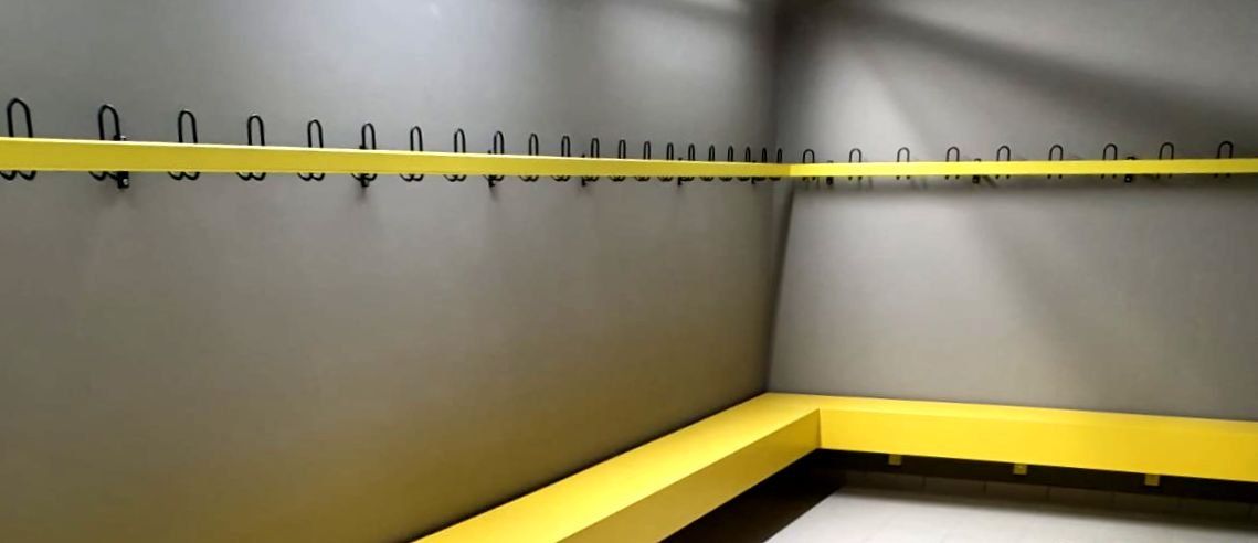 Umkleidekabinen in der Sporthalle Osnabrück