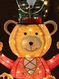 OUrs lumineux, décoration de Noël pour jardin