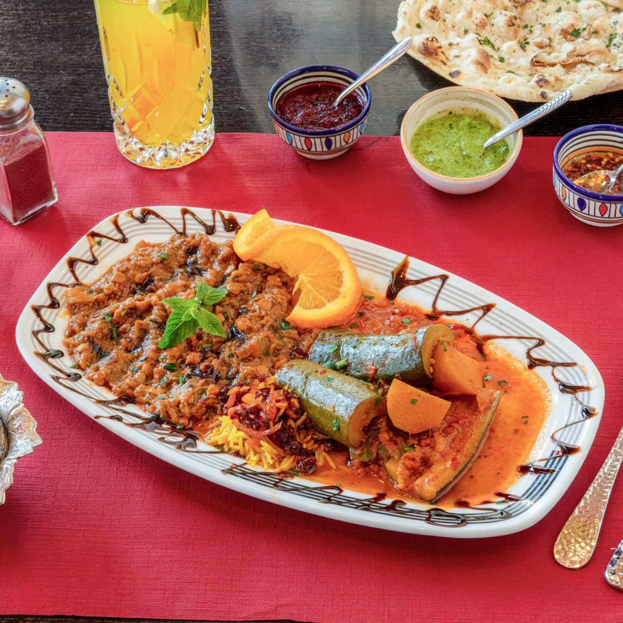 kadu sabz narenj polo Iranian Restaurant Shandiz-  Kadu sabz , Narenj Polo