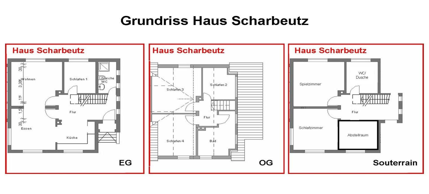 Grundriss Ferienhaus Scharbeutz