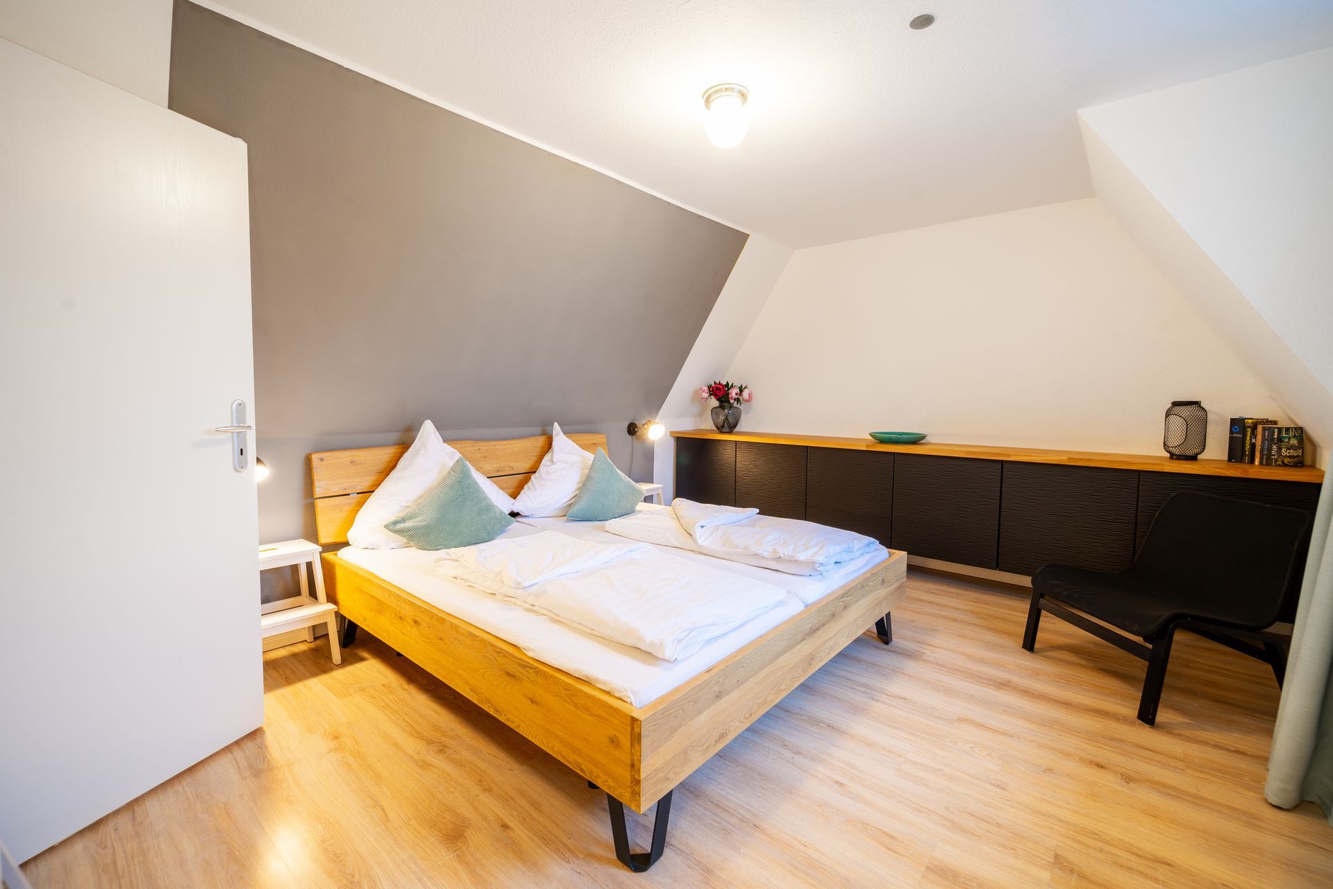 Schlafzimmer Obergeschoss Ferienhaus Timmendorf