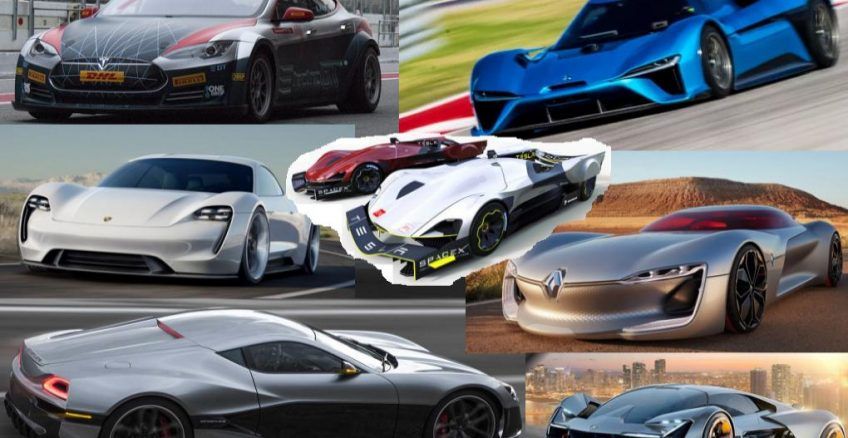 collage of electric sports vehicles