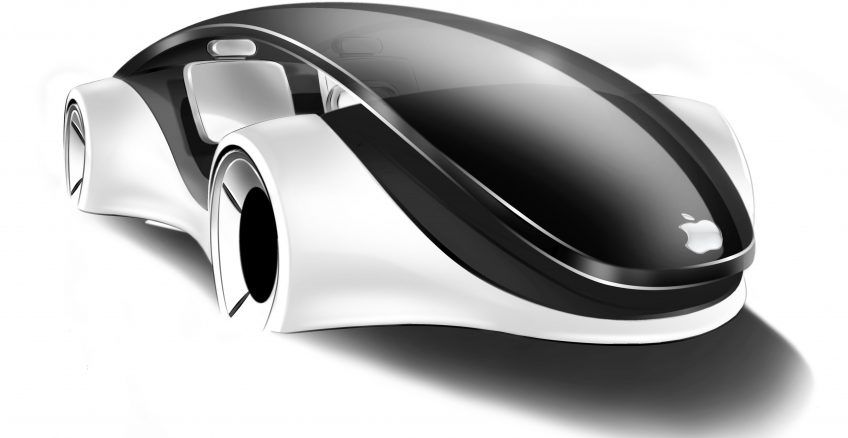 apple design self driving car entertainment center