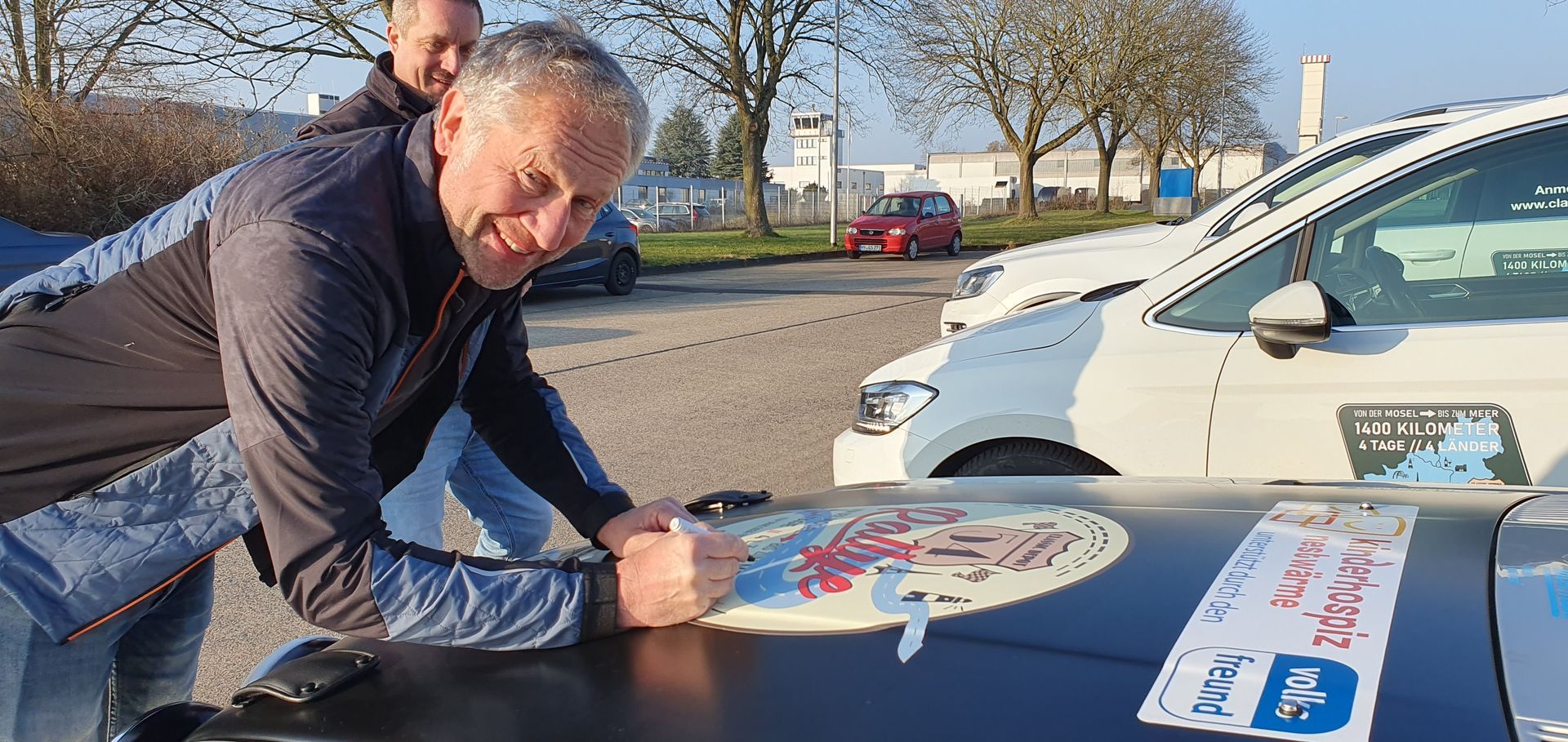 Niki Schelle von RTL2 - Mercedes Benz R107 - Rallye vom Classic Depot 54