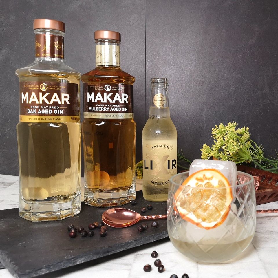 Makar Oak Aged Gin Makar Mulberry Aged Gin