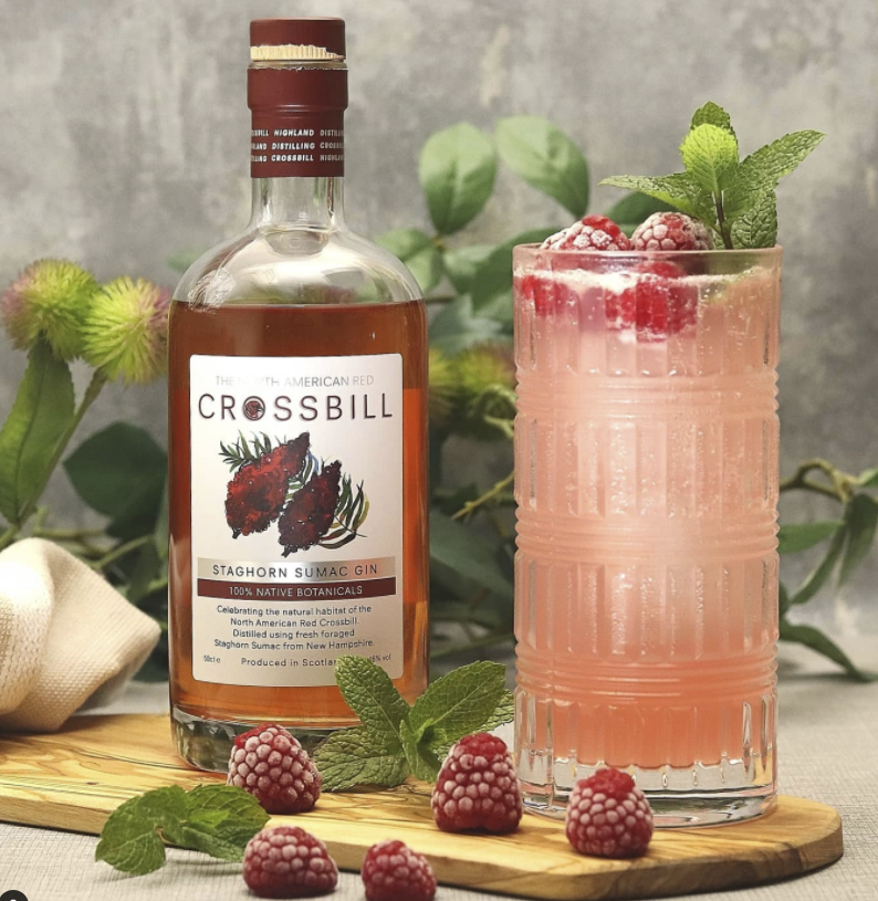 Crossbill Gin, Scottish Gin, Sumac