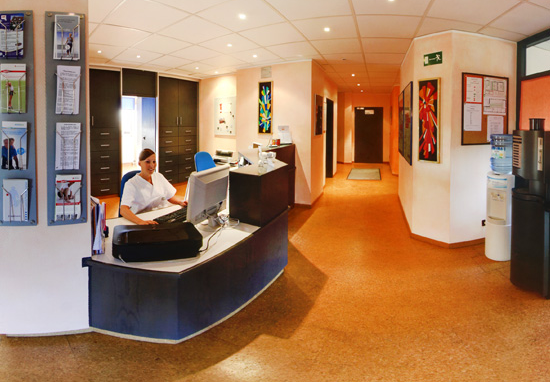 Orthopädische Praxis Dr. Bergmann Fürth Empfang