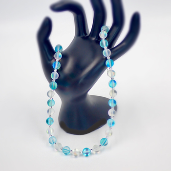 EasilyUnbeadable Princess Style Synthetic Opal Quartz Necklace
