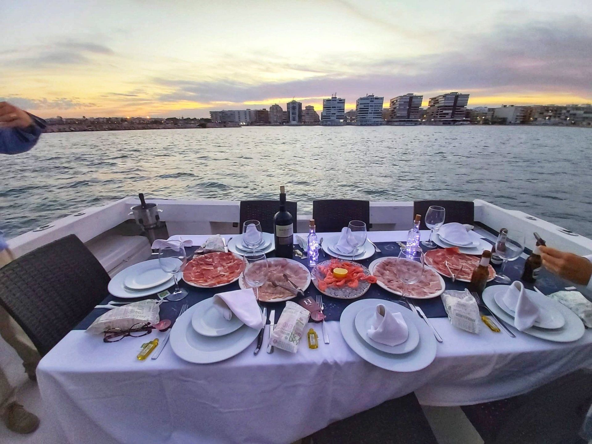 Cenas privadas en barco