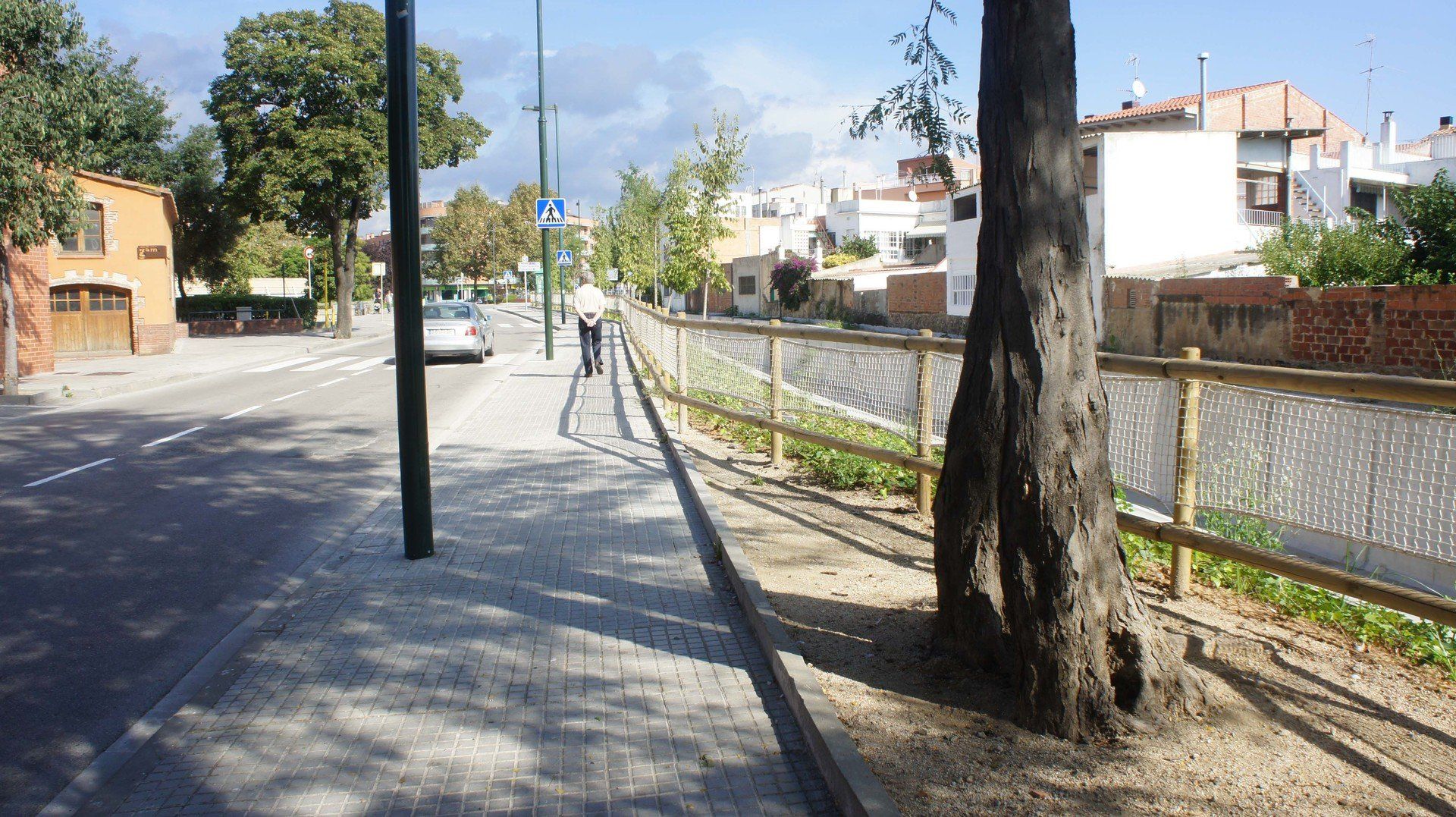 Valla madera tejana Nylon de Cerramientos Vadía Valla madera tejana Nylon de Cerramientos Vadía