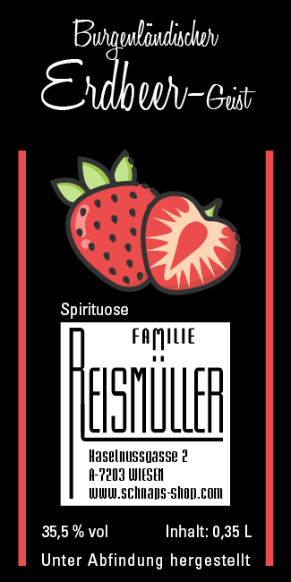 Erdbeer-Geist aus dem Burgenland