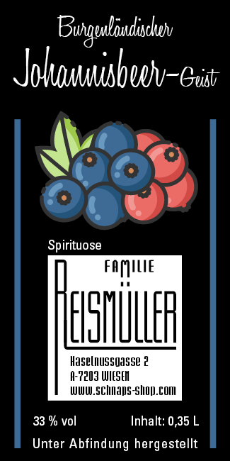Johannisbeer-Geist aus dem Burgenland