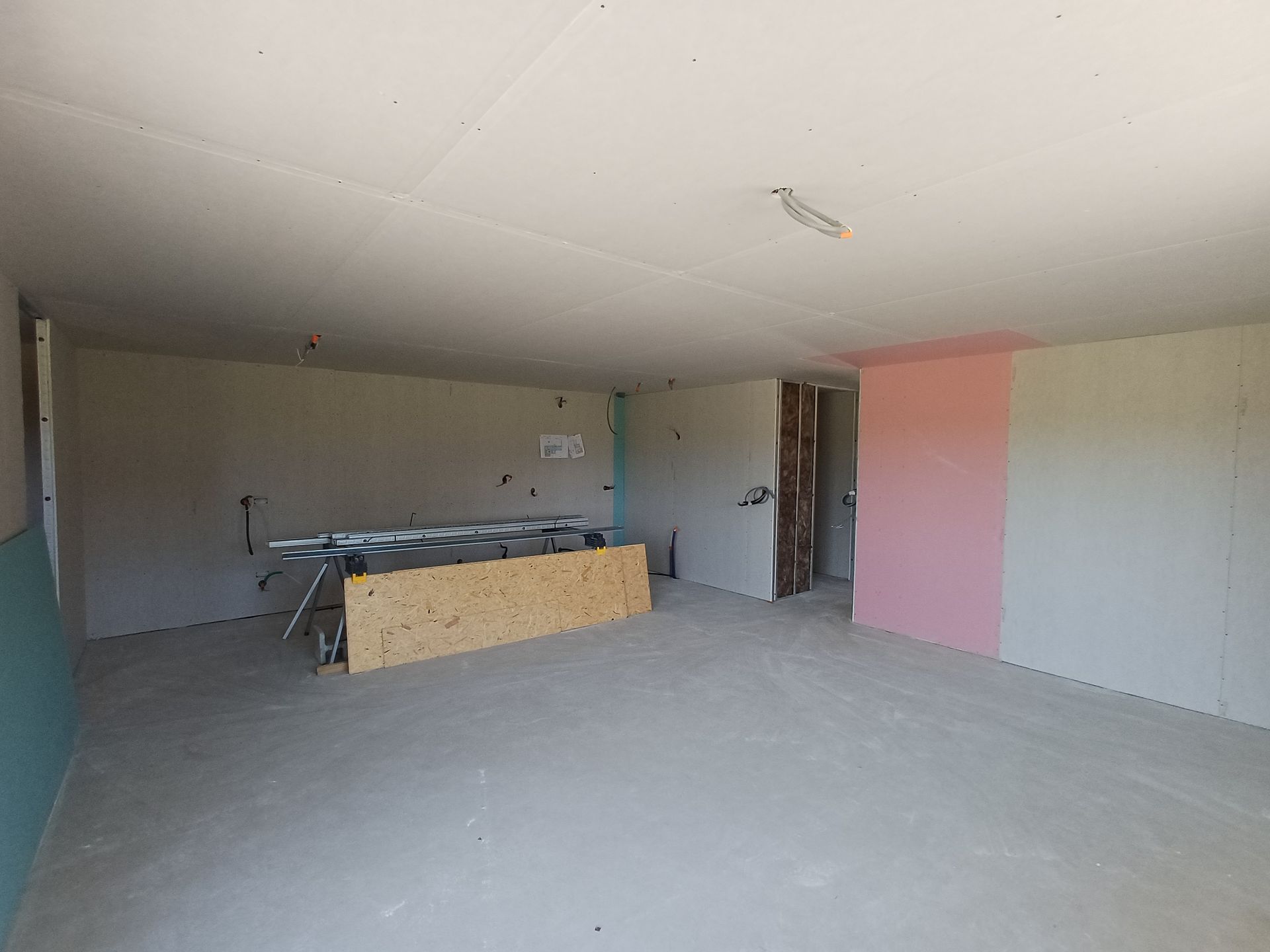 amenagement des cloisons d'un logement neuf dans le doubs