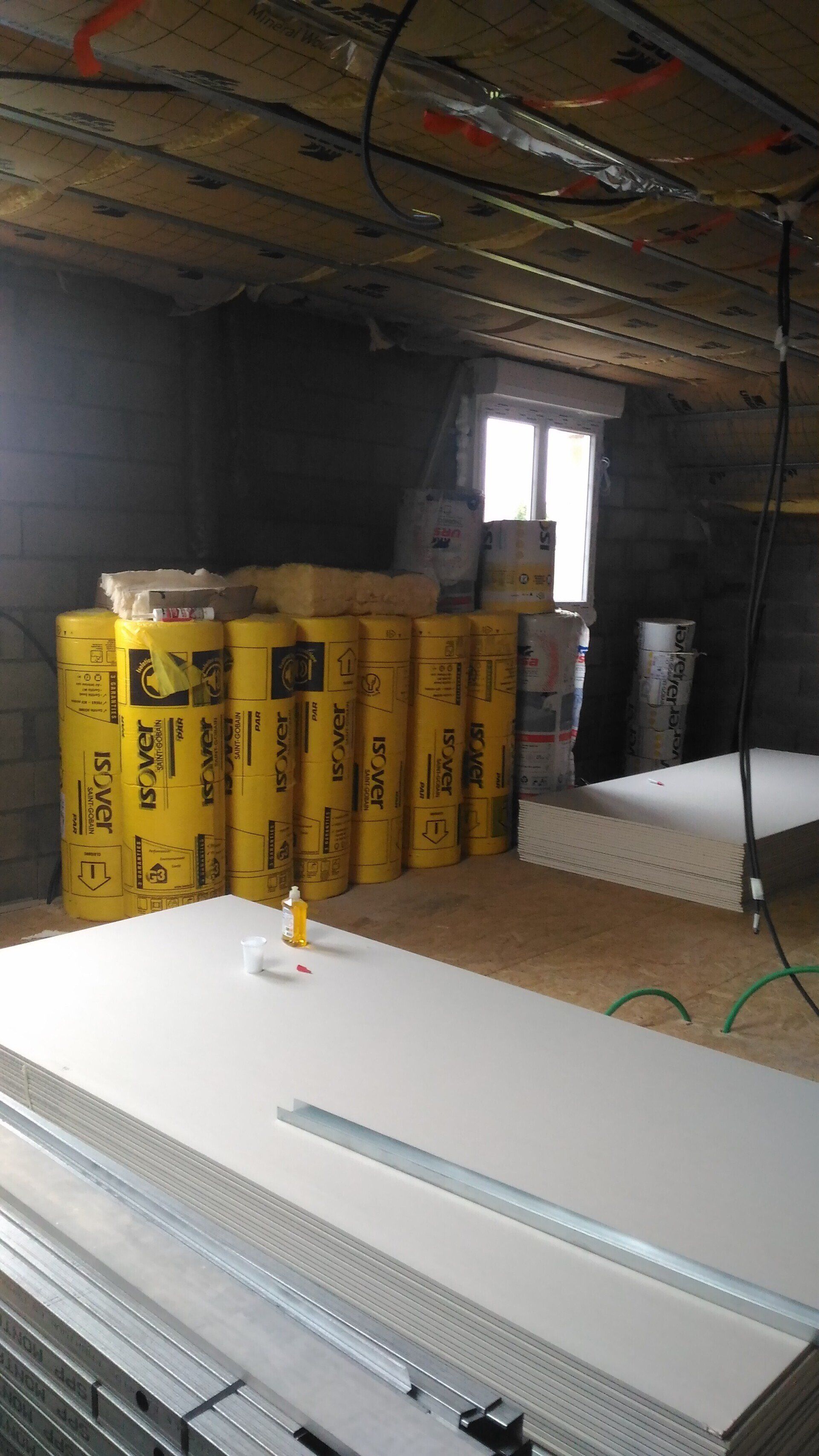 pose de plafond et doublages pavillon neuf vesoul
