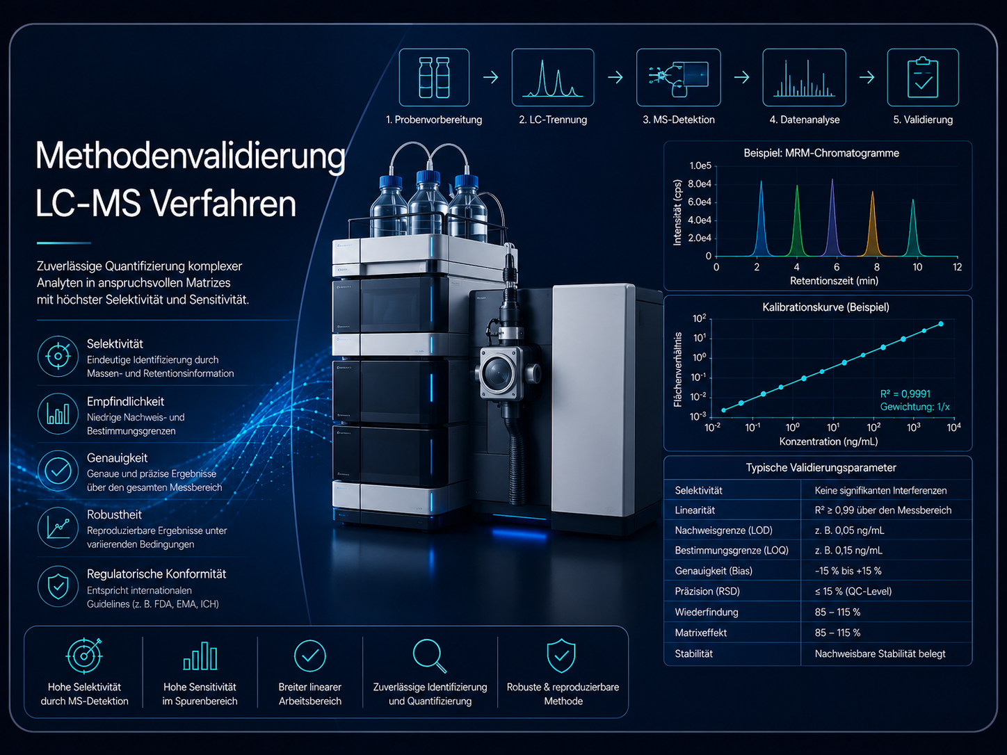 Methodenvalidierung LC-MS Methodenvalidierung nach IVDR von LC-MS