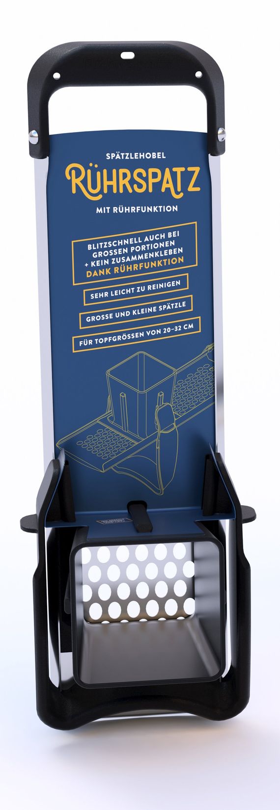 springe zu kaufen Spätzlehobel Spätzlepresse Knöpflehobel Spätzle Köpfle Spätzlehobel Edelstahl SpaetzlehobelRührspatz