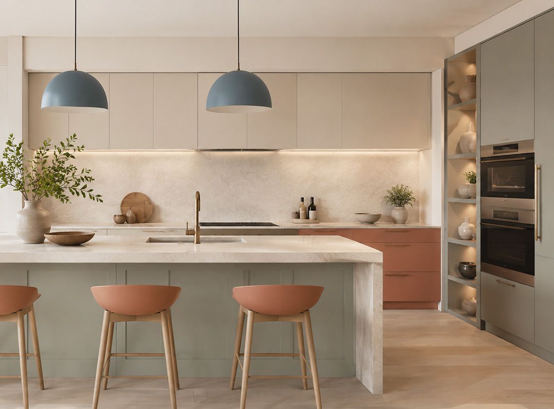 Vista de cocina diseñada en Sallende Cocinas