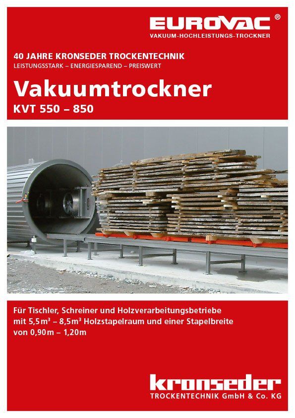 A4 Flyer_Vakuum Intervalltrockner KIT 150 - 250 A4 Flyer_Vakuumtrockner KVT 550 - 850