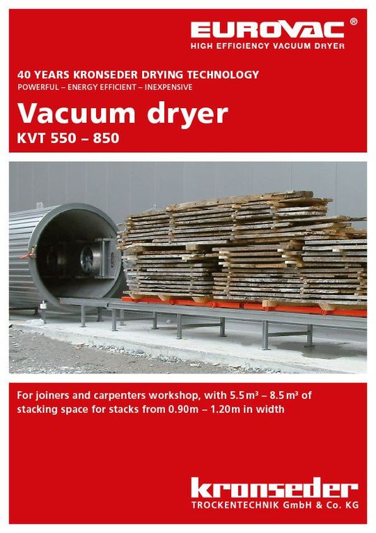 A4 Flyer_Vakuum Intervalltrockner KIT 150 - 250 A4 Flyer_Vakuumtrockner KVT 550 - 850