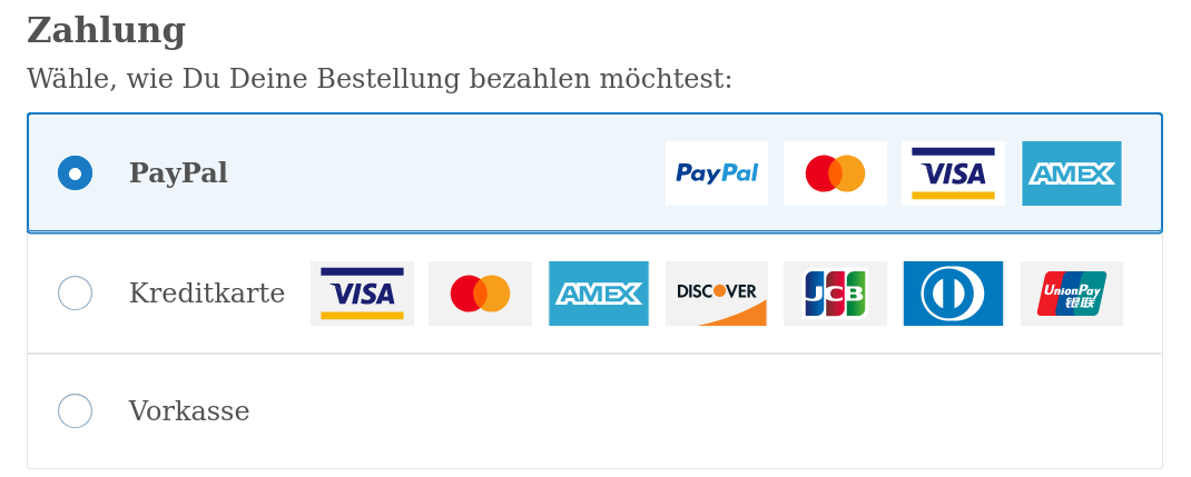 kommentar zur bestellung