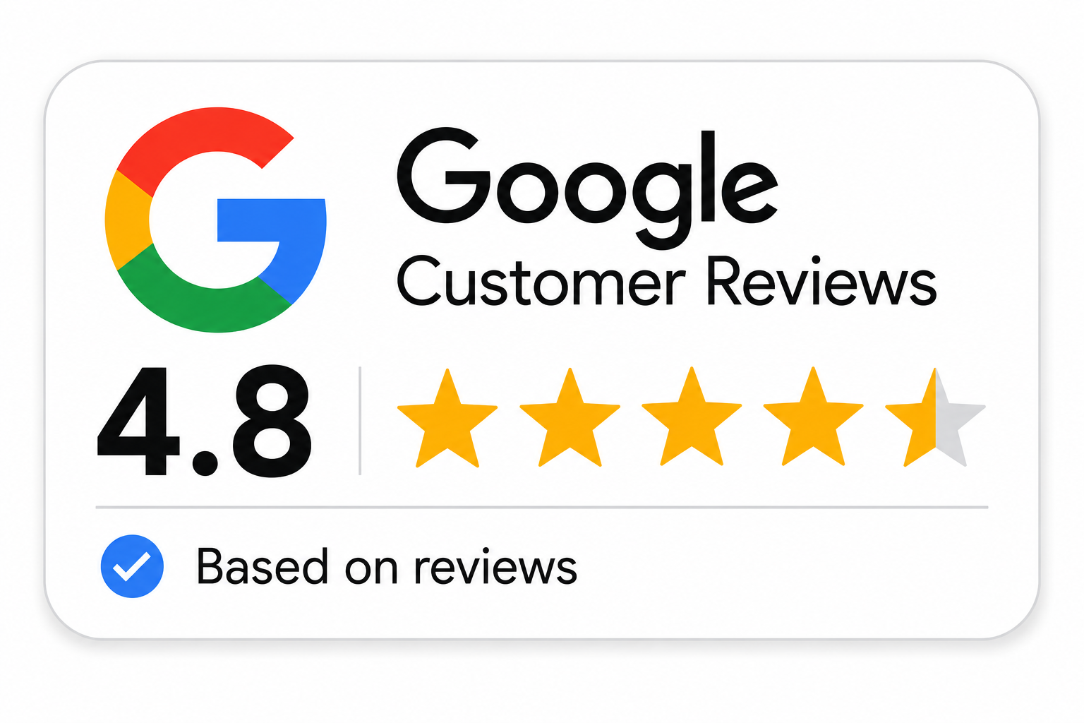 5 star google badge