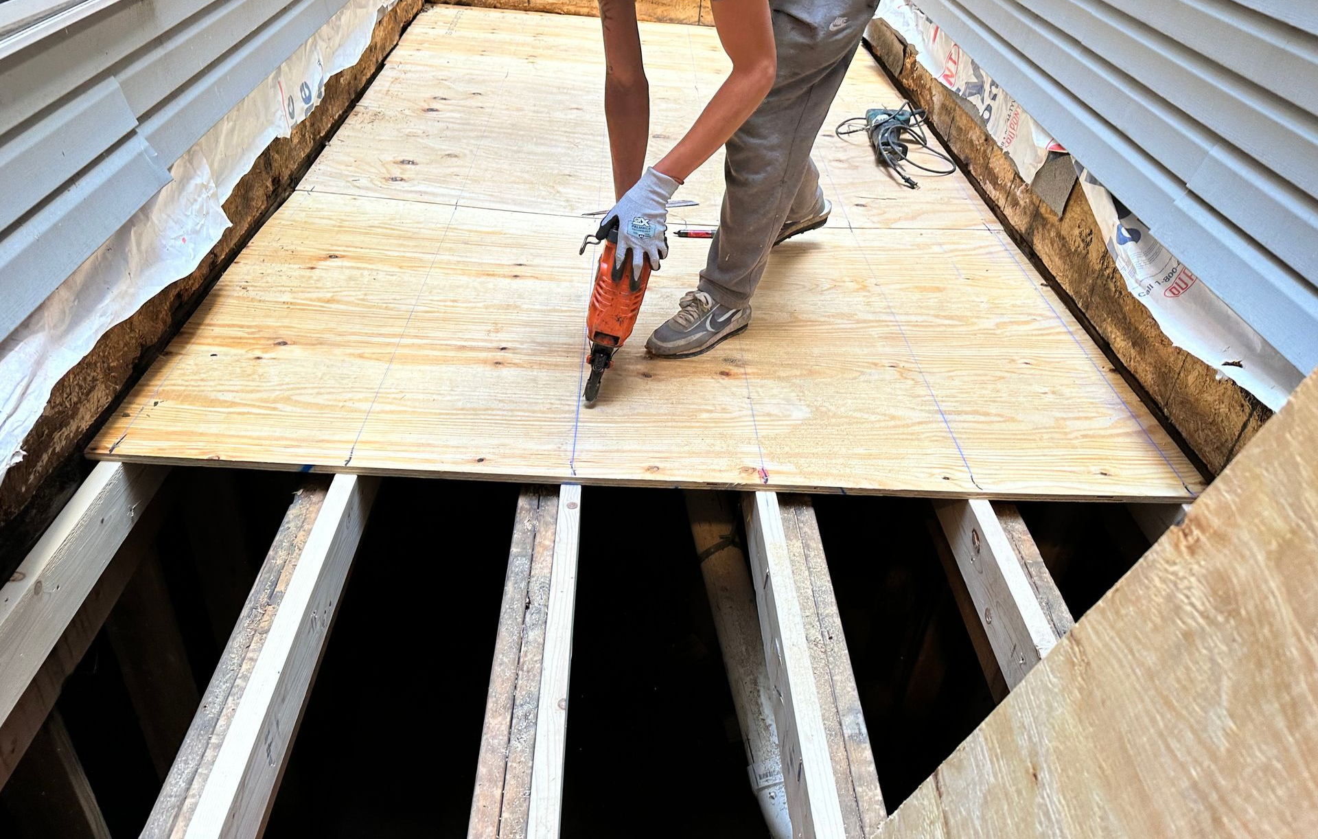 rafter and roof sheathing replacement in west Philadelphia