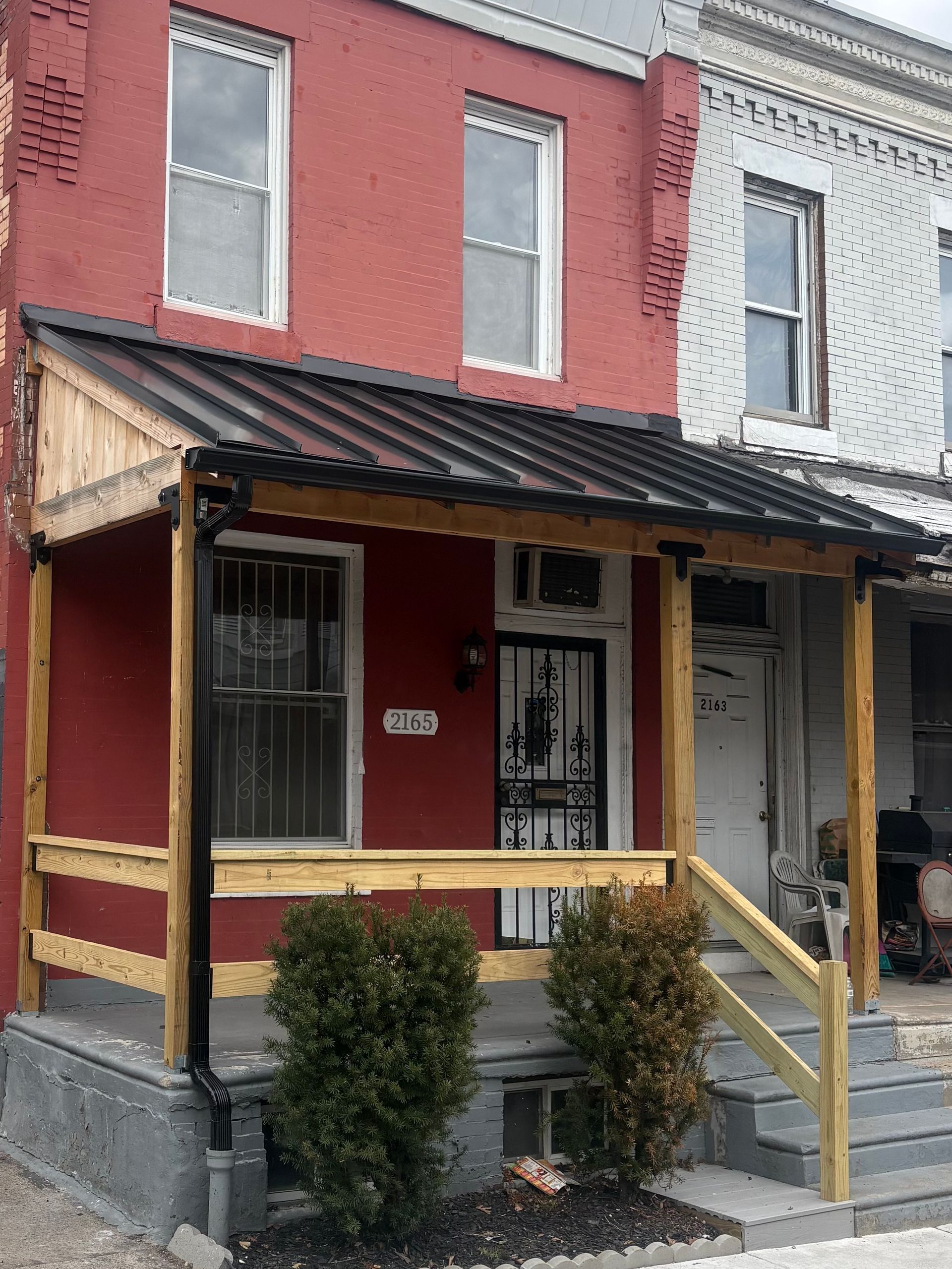 After porch roof rebuild in Philadelphia