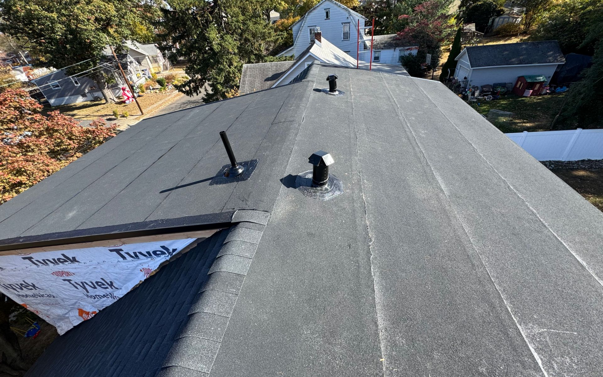 new black granulated rubber roof in Philadelphia