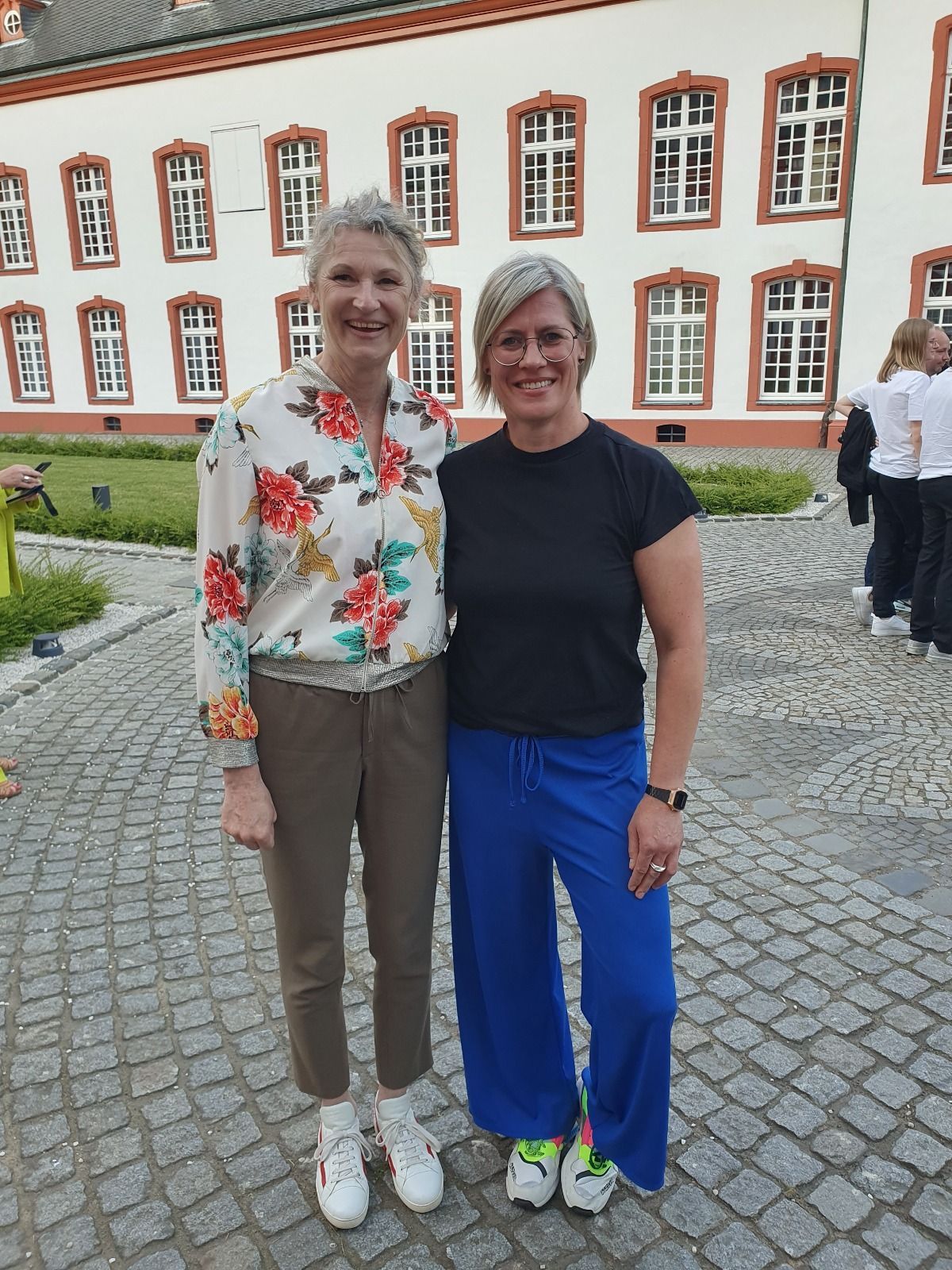 Steffi Sievers mit Heike Henkel