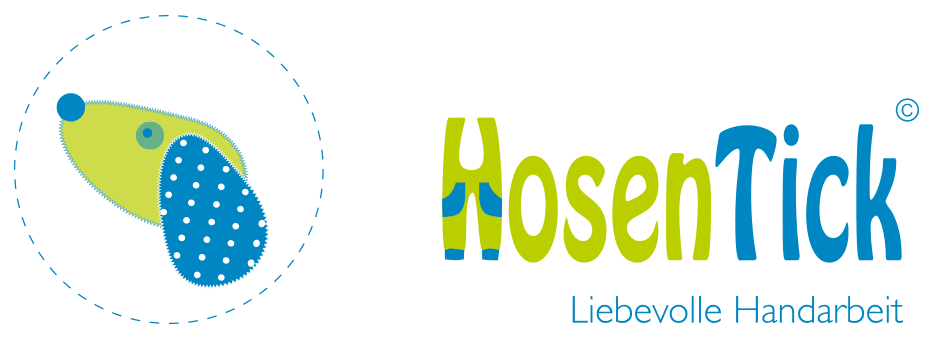 Label HosenTick Dackel Hund Kindermode Label Etikett HosenTick Logo