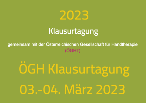 ÖGH Klausurtagung 2023 Bad Ischl