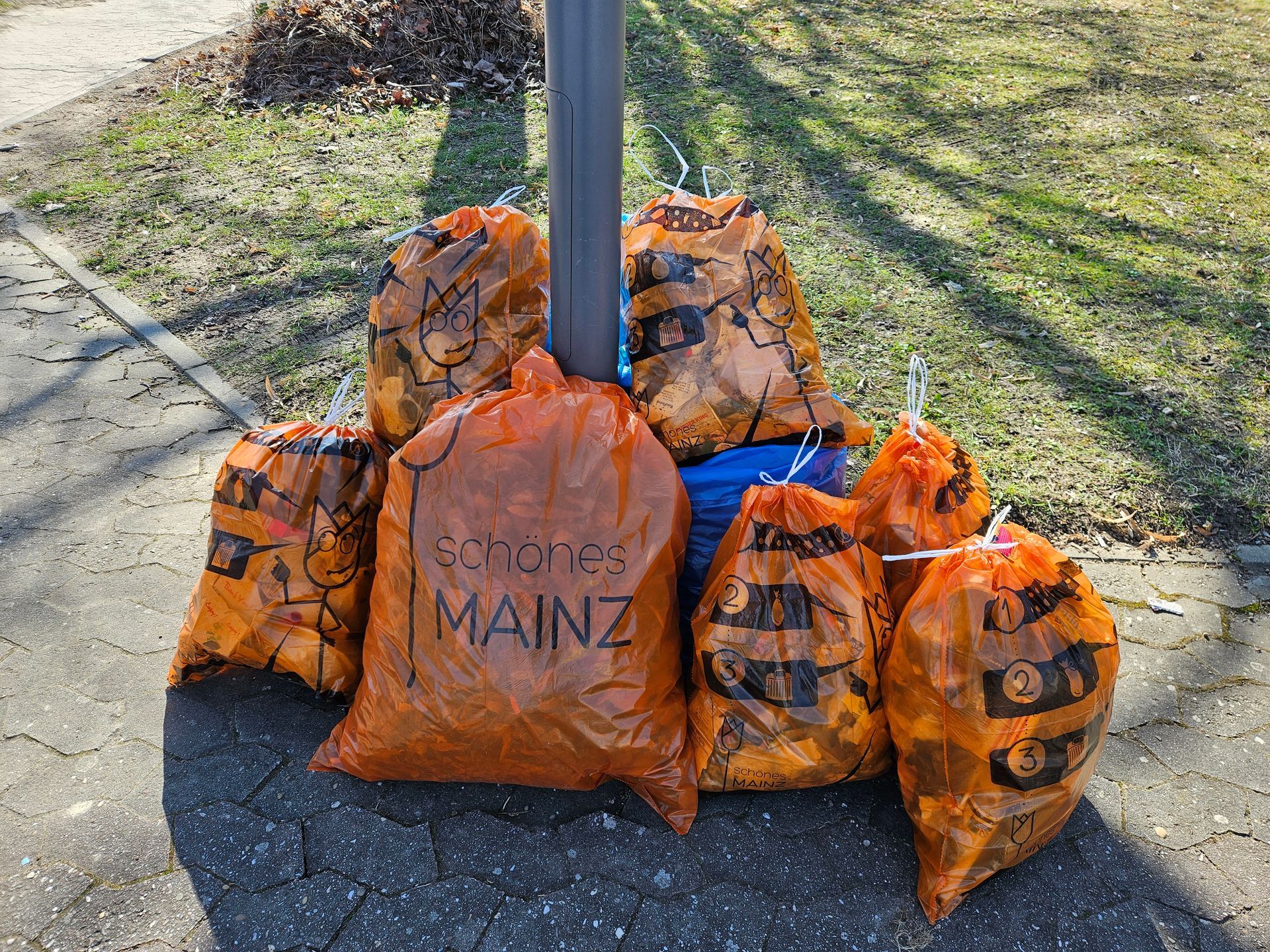 Frühjahrsputz , Dreck-weg-Tag, Müll-Sammelaktion 2024 [Foto: Kar-Hong Lau] Förderverein Schönes Mainz-Bretzenheim