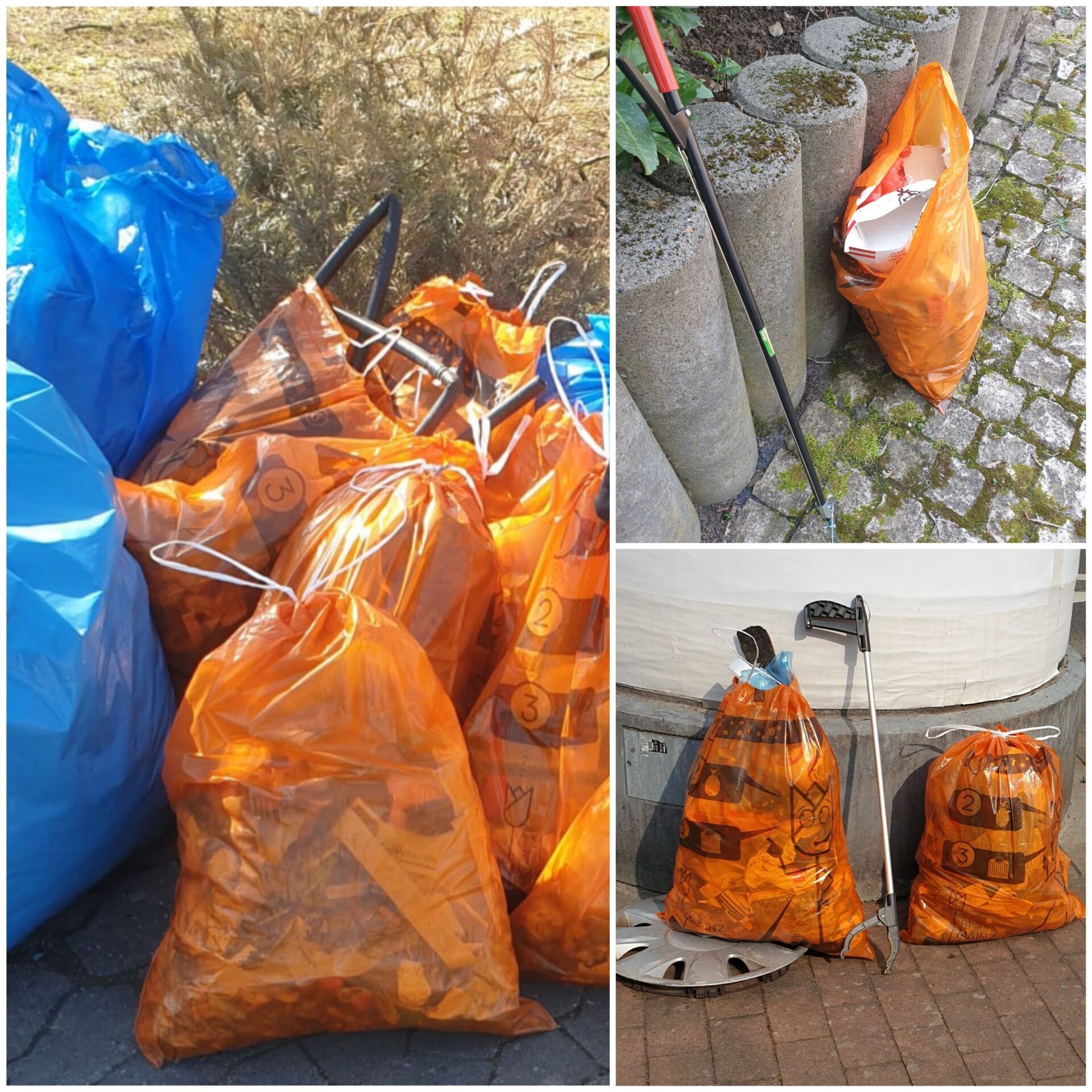 Müll-Sammelaktion [Foto: Kar-Hong Lau] Förderverein Schönes Mainz-Bretzenheim