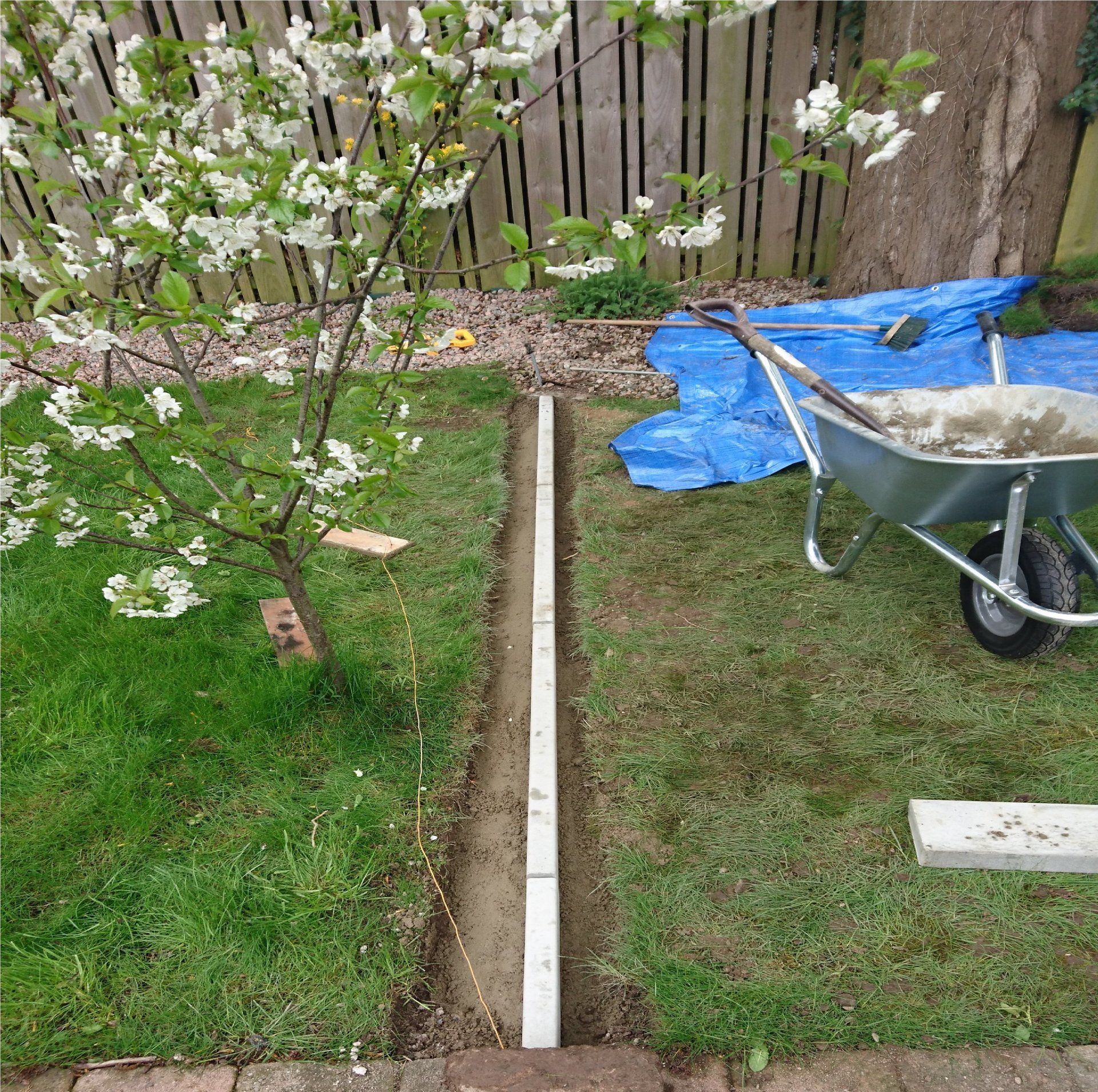 Kerbs or Header course Kerbing