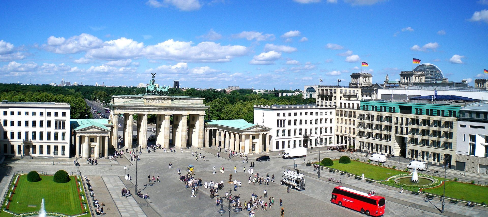 Pariser Platz mit Brandenburger Tor Pariser Platz mit Brandenburger Tor