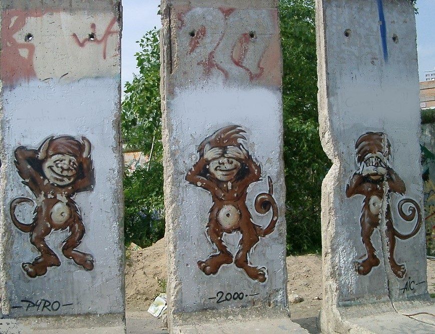 Graffiti auf der Berliner Mauer