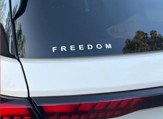 freedom vinyl car decal