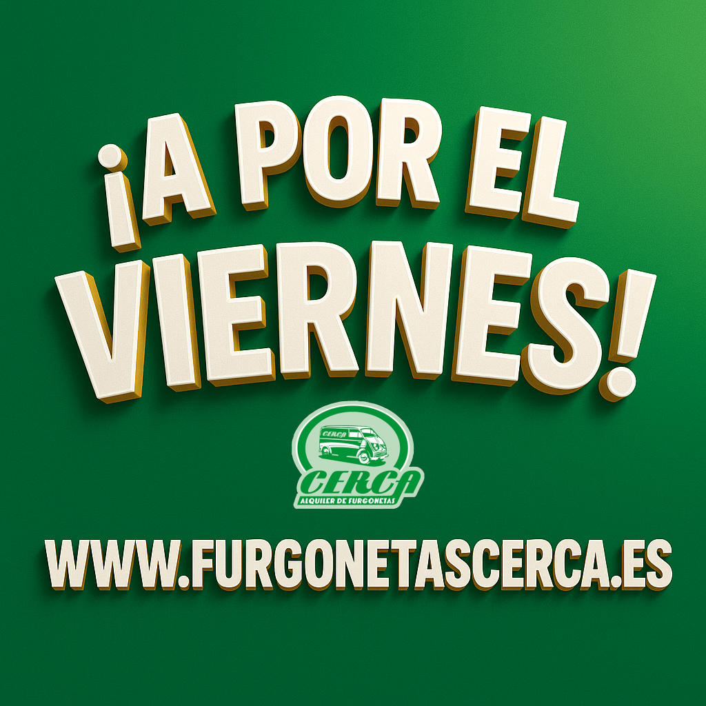 Alquiler de furgonetas disponible también los fines de semana. banner de la empresa Cerca Alquiler De Furgonetas