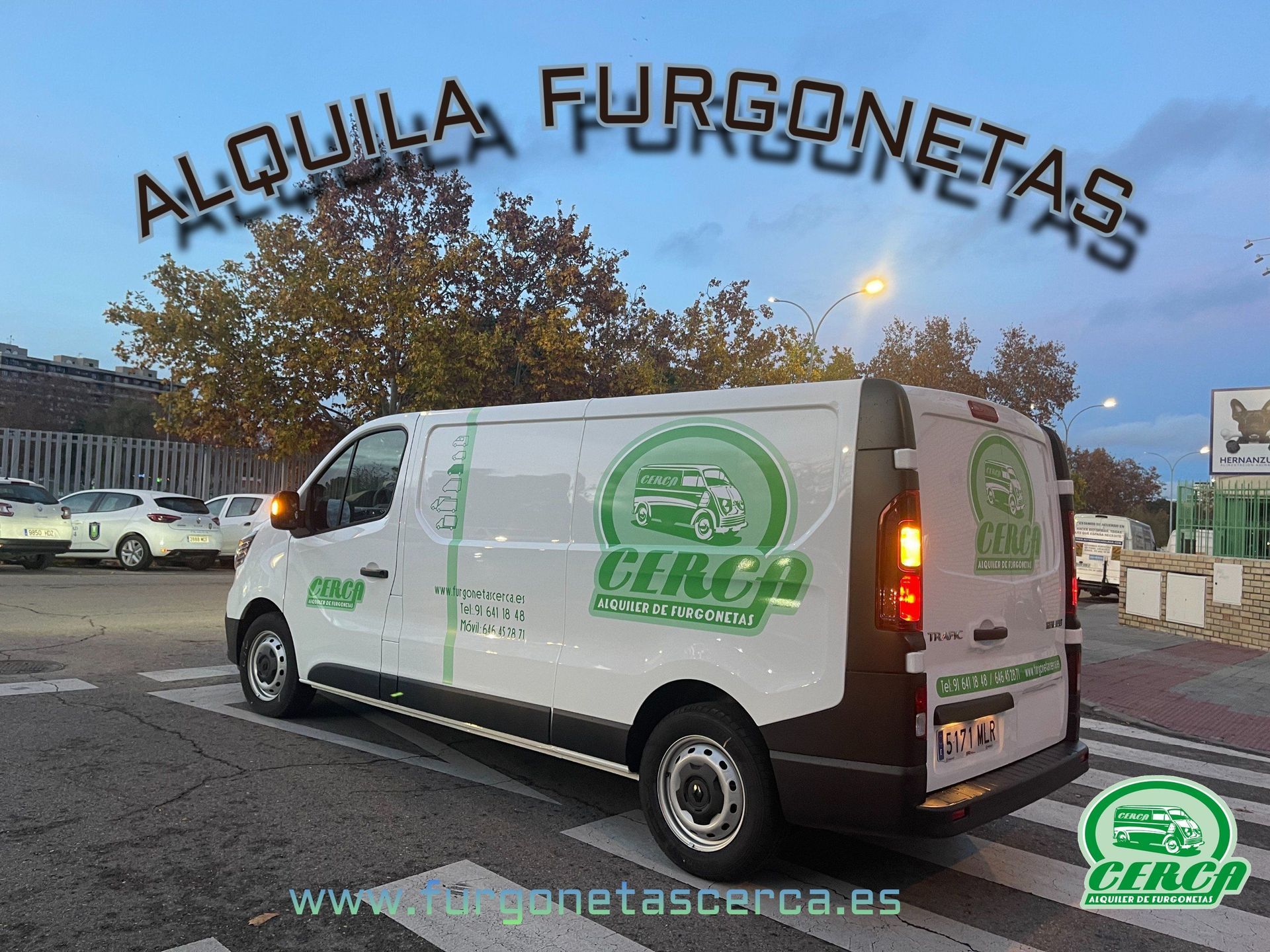 Furgoneta blanca de Cerca estacionada.