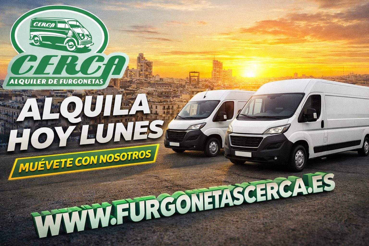 Furgonetas Cerca Madrid al amanecer