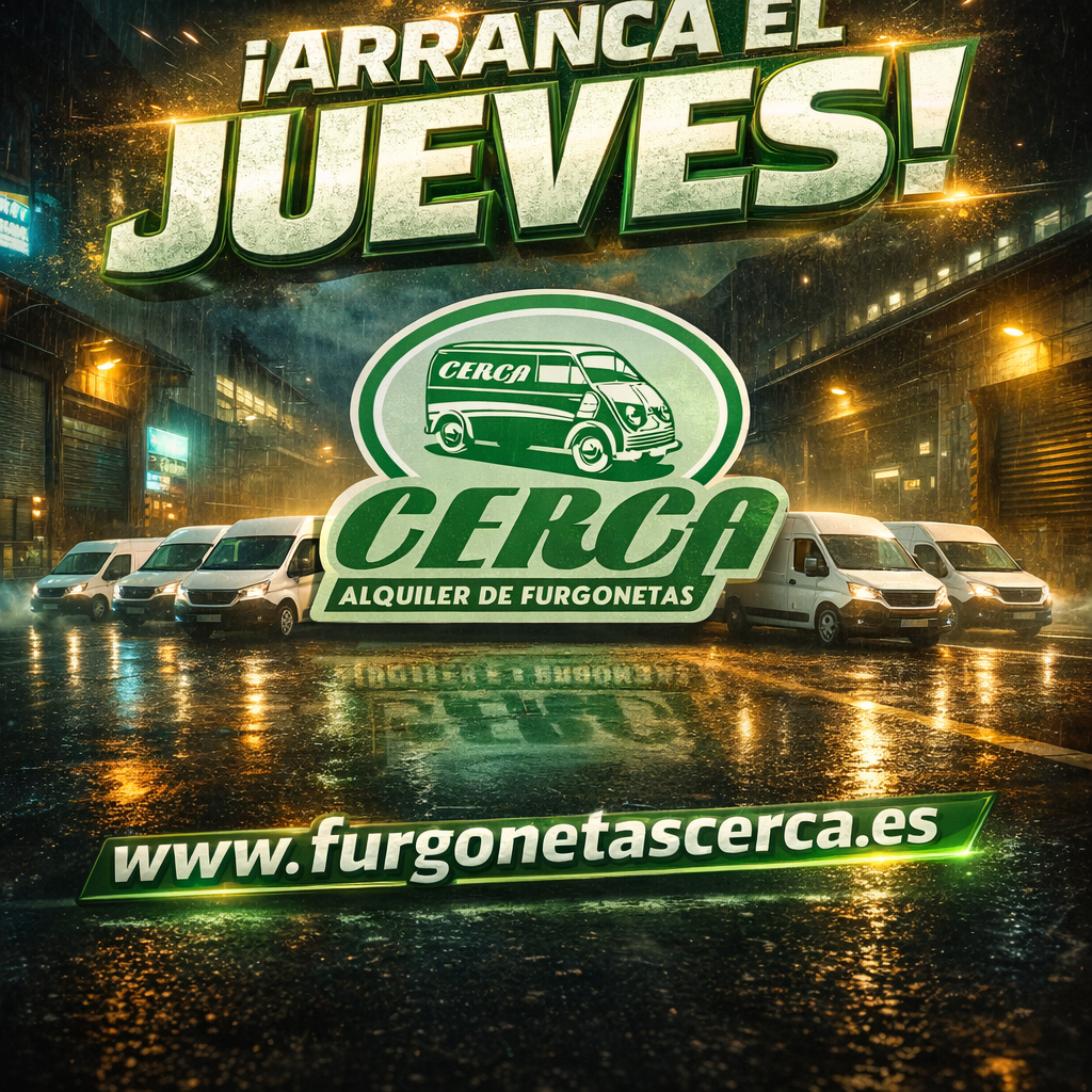 Arranca el jueves… y las furgonetas empiezan a desaparecer Alquiler de furgonetas en Madrid jueves alta demanda Cerca