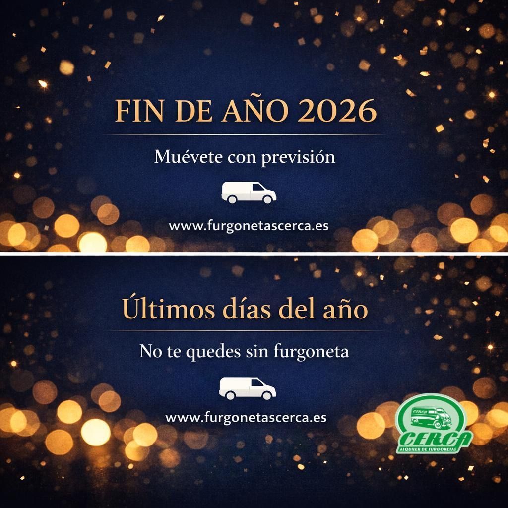 Alquiler de furgonetas en fin de año con reserva anticipada