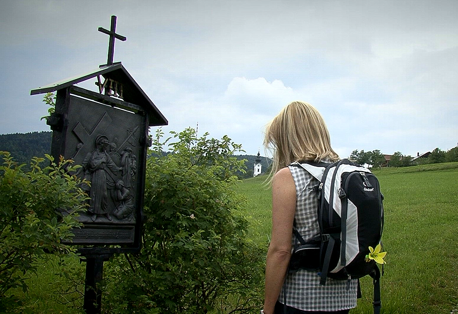 Wegtafel am Ainringer Kreuzweg Ainring