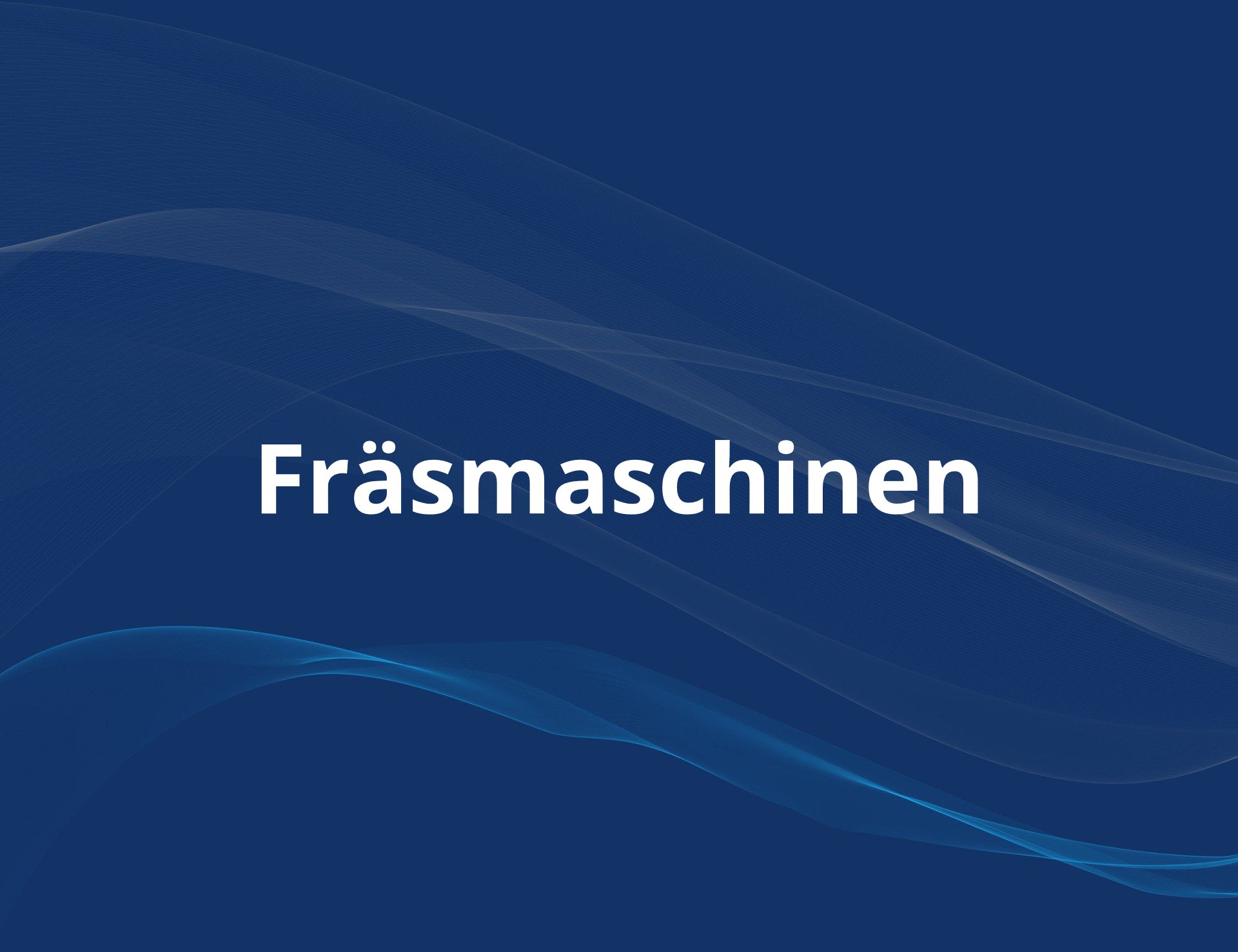 Fräsmaschinen