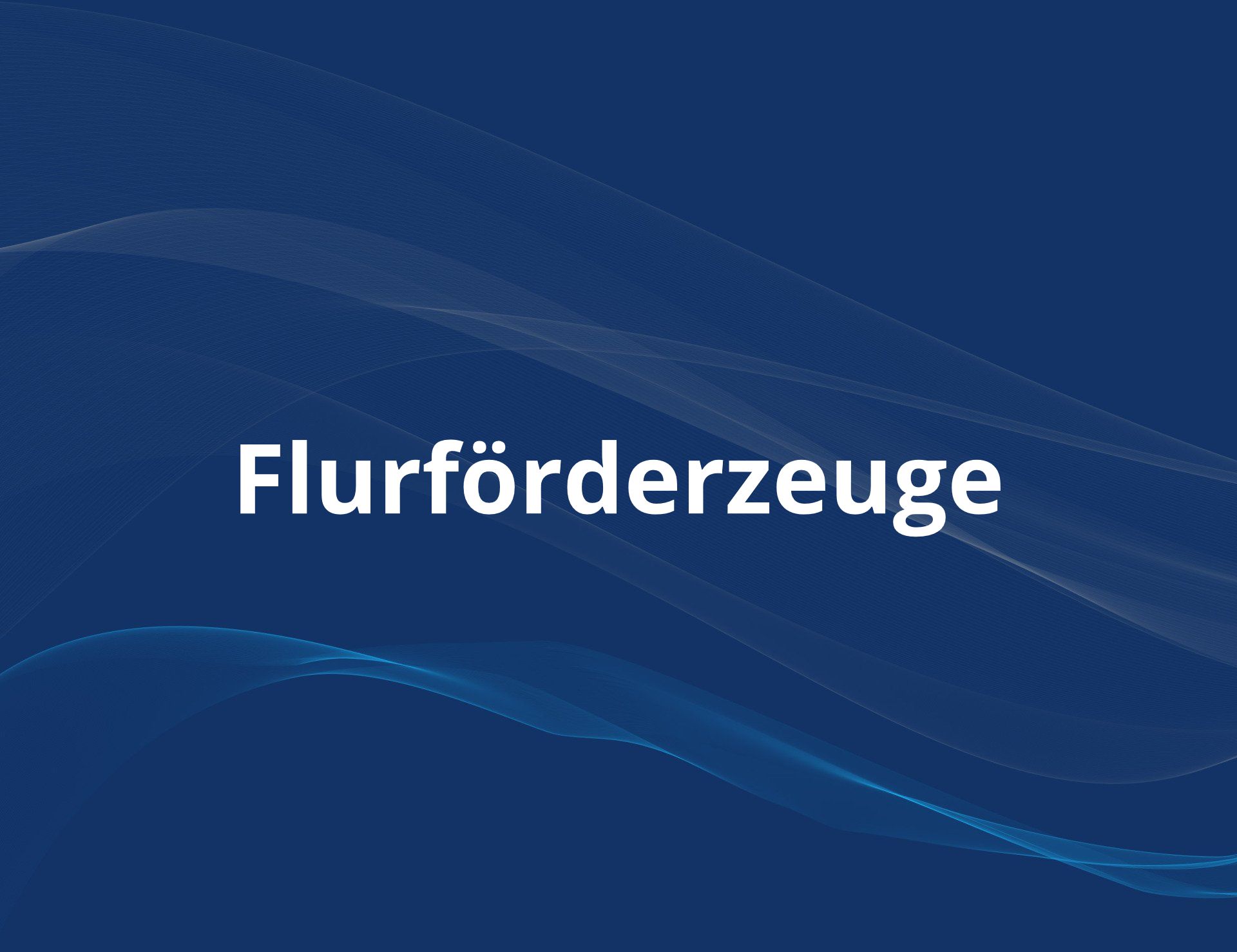 Flurförderfahrzeuge