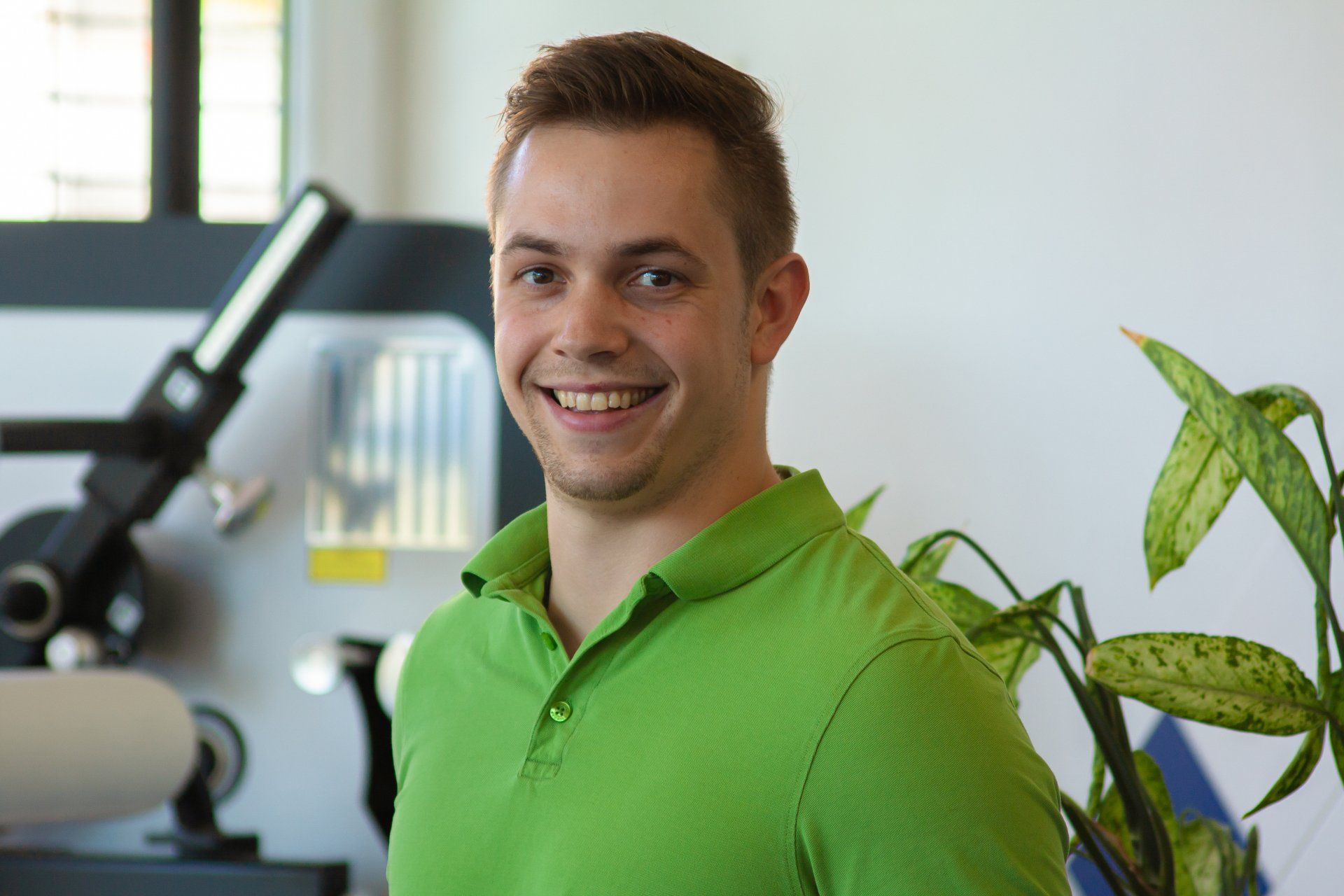 Physiotherapeut, Sport- und Gymnastiklehrer Nicolai Stockert, tätig in der Praxis Kupferzell