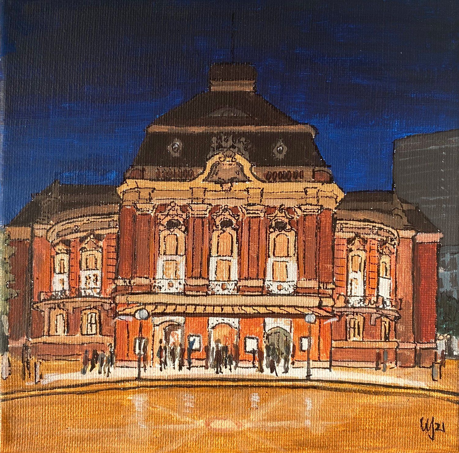 Laeiszhalle 20x20xcm