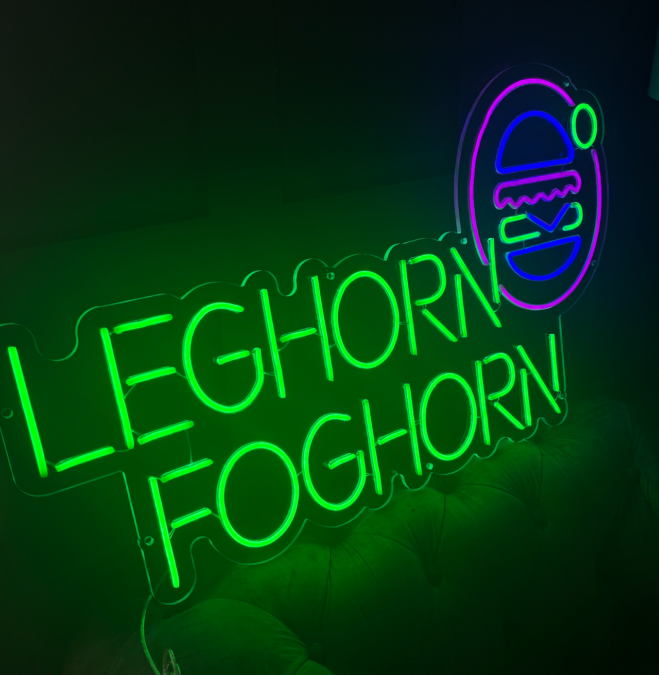 a customers logo led neon sign