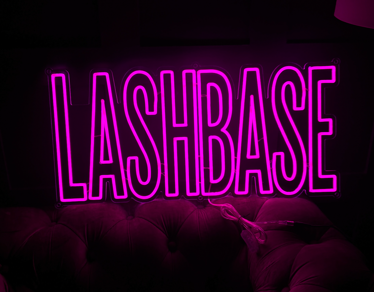 LED Neon Sign in hot pink
